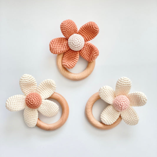 Daisy Crochet Rattle
