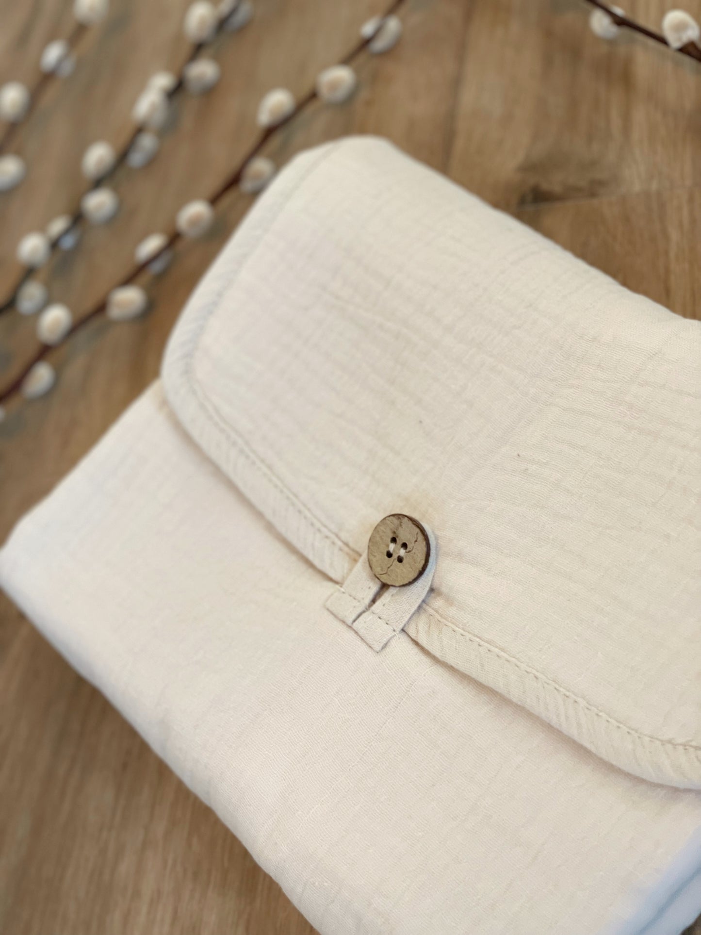 Foldable Muslin and Terry Cotton Changing Pad