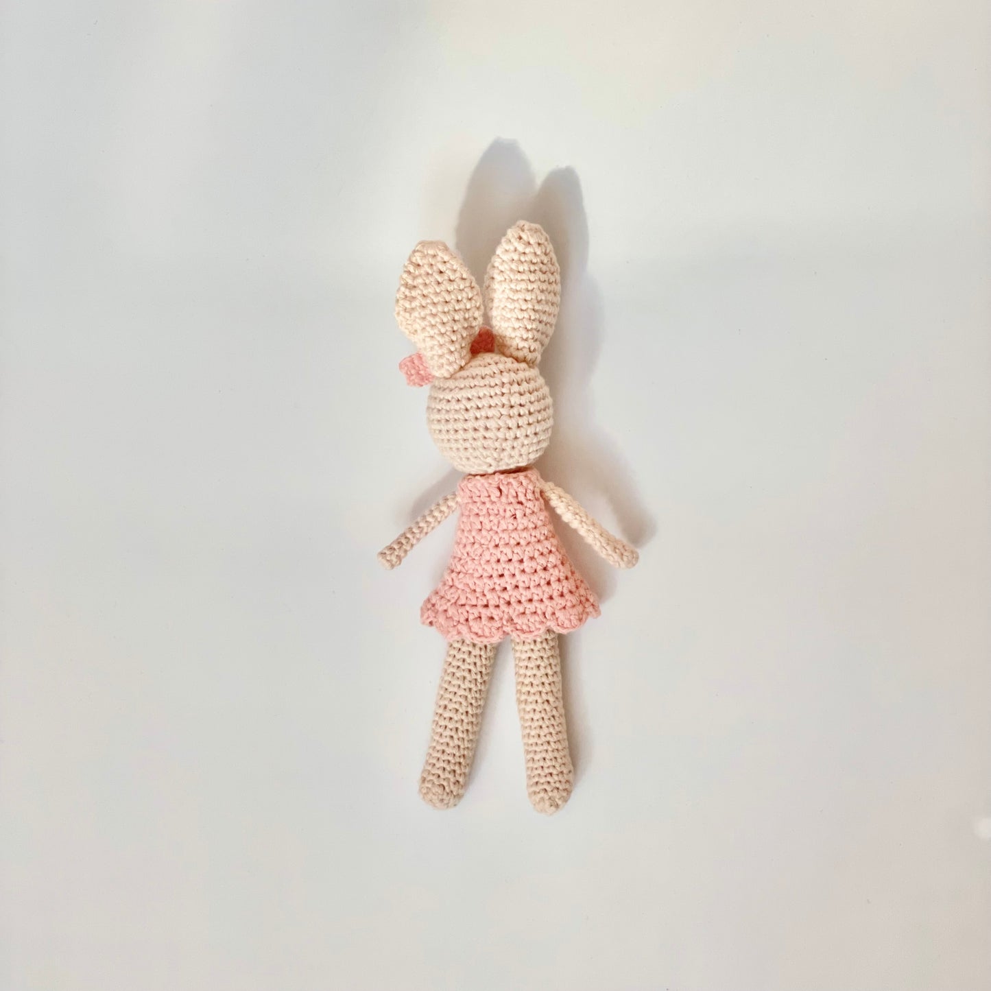 Petit Bunny Doll in Light Pink Dress