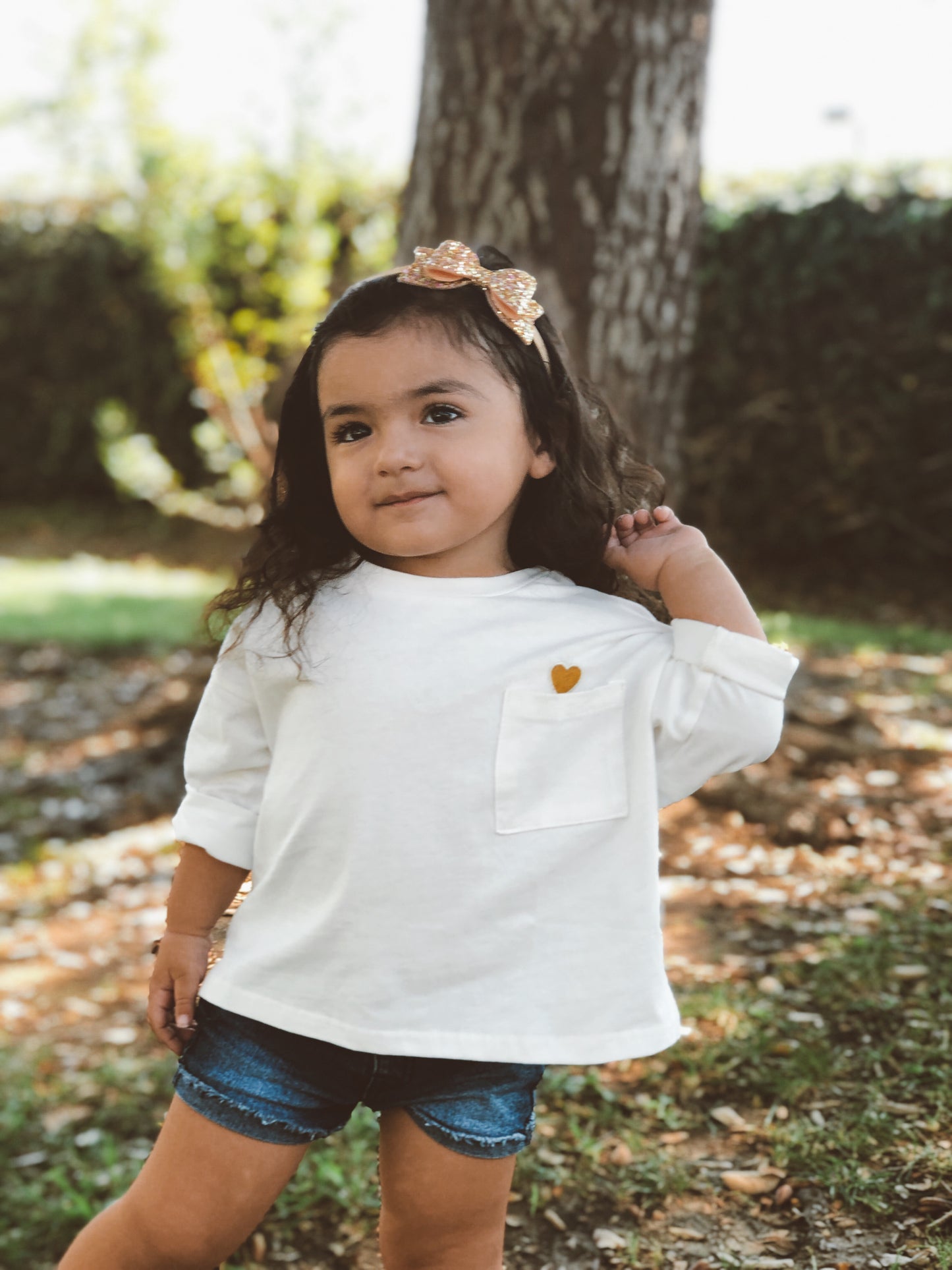 Pocket Full Of Heart Long-Sleeve Tee