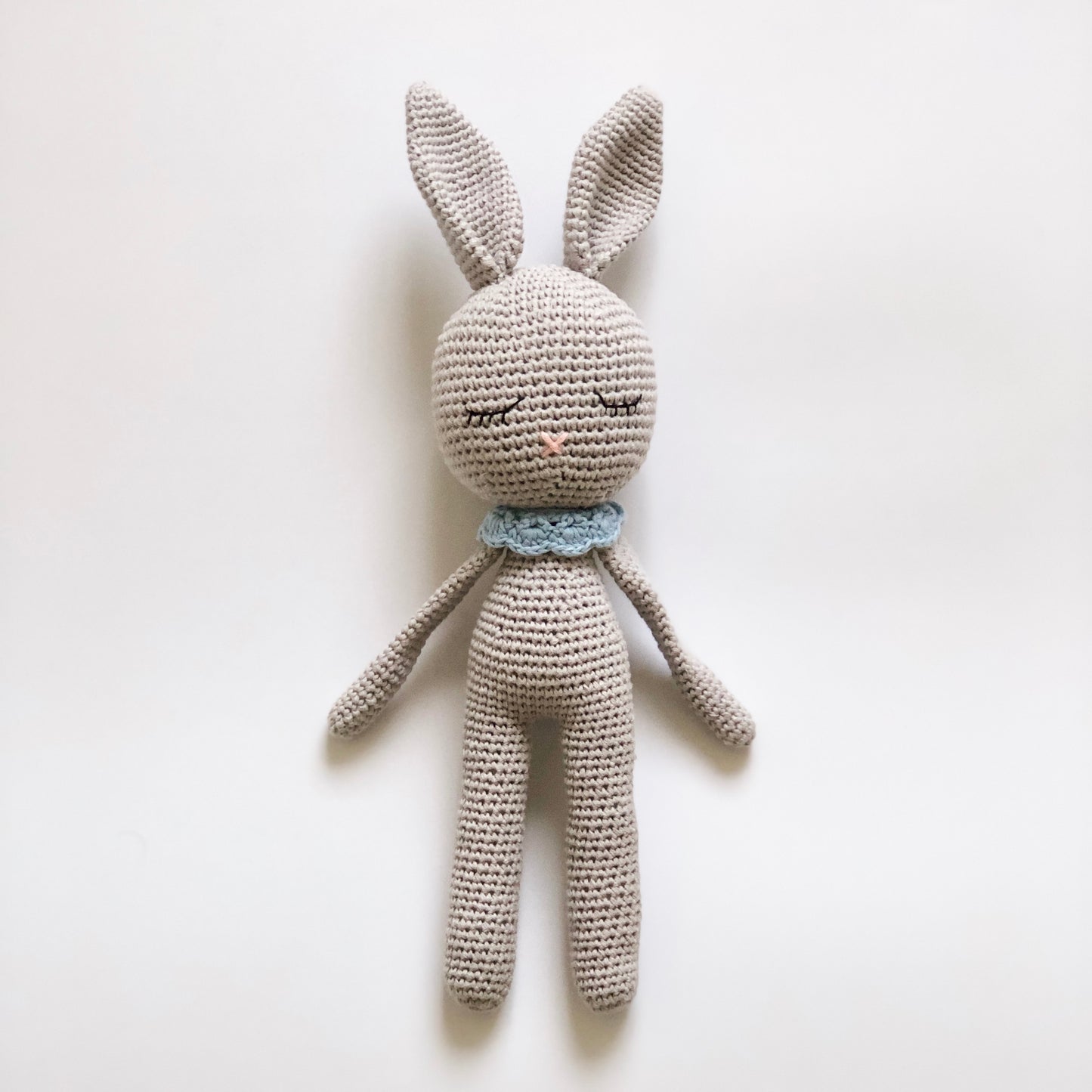 Gray Crochet Bunny Doll