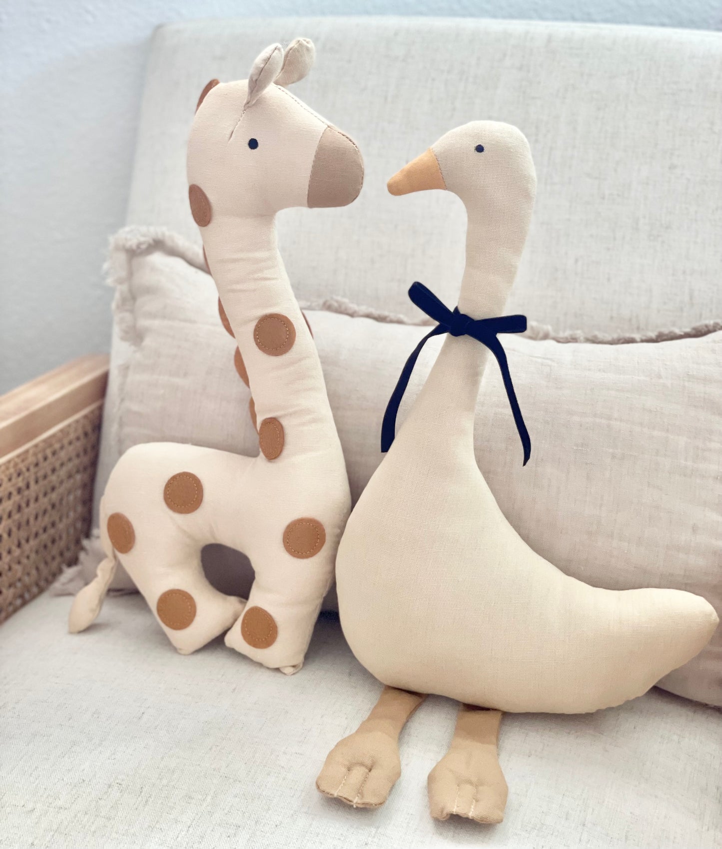 Linen Giraffe Doll