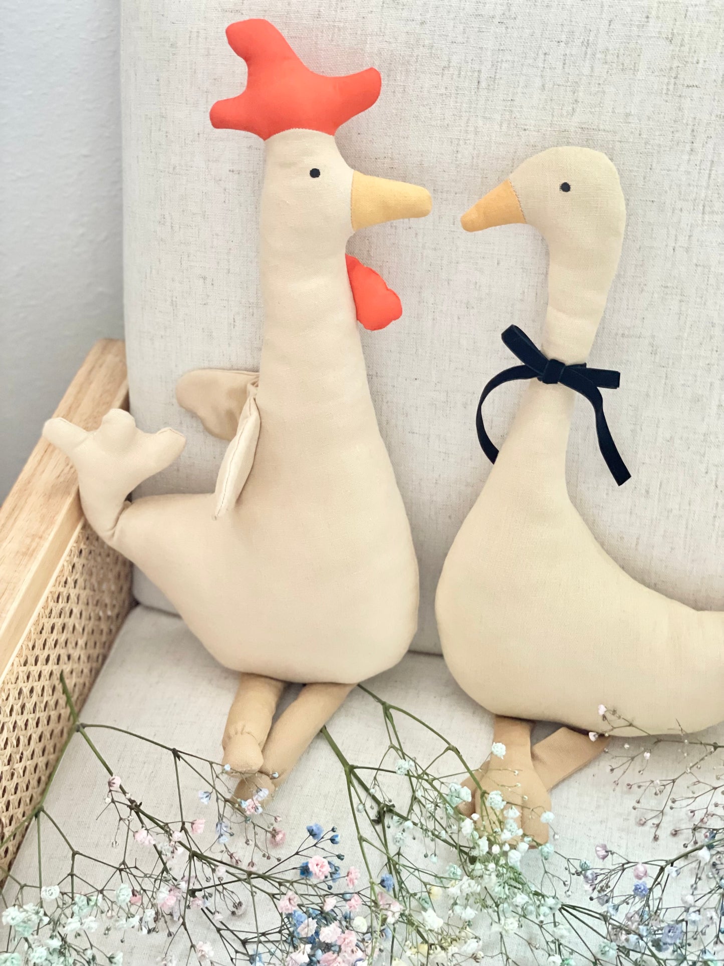 Linen Goose Doll