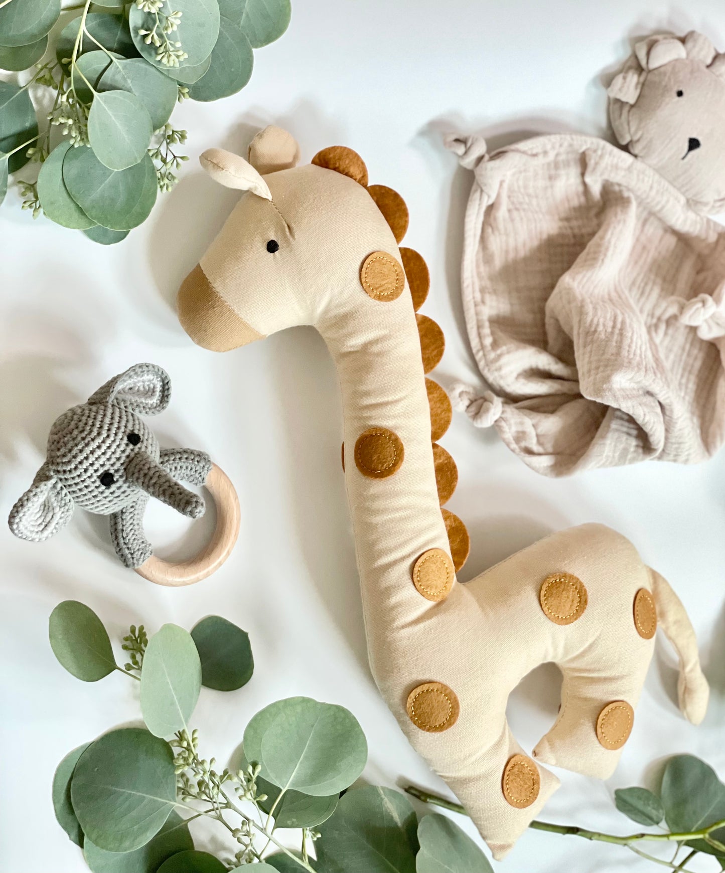 Linen Giraffe Doll