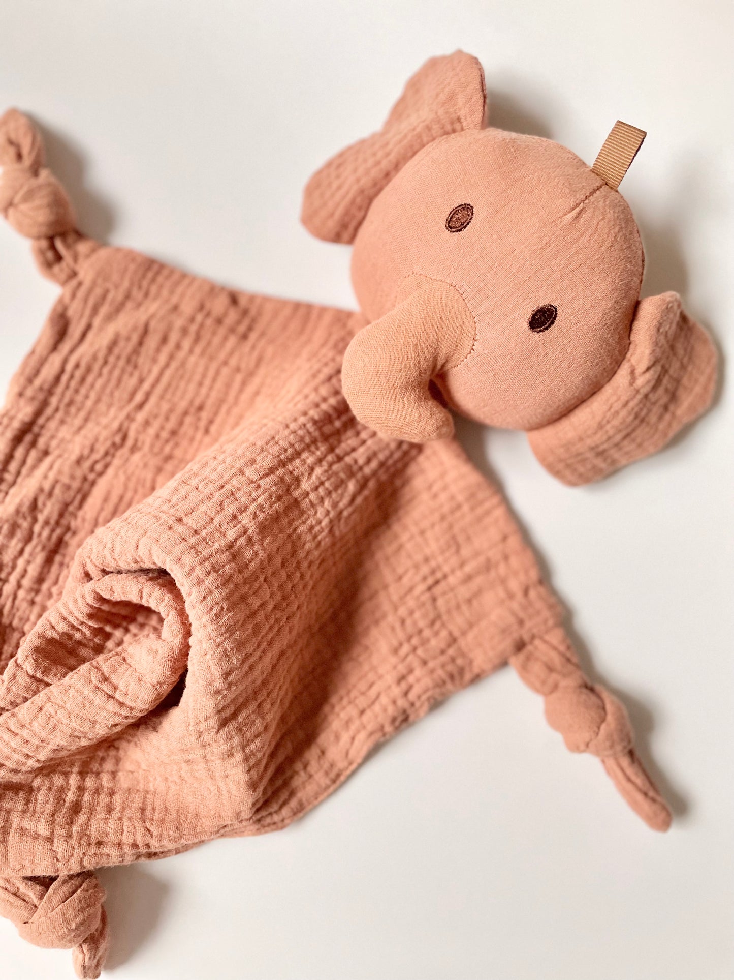 Elephant Lovey with Soft Rattle Sound
