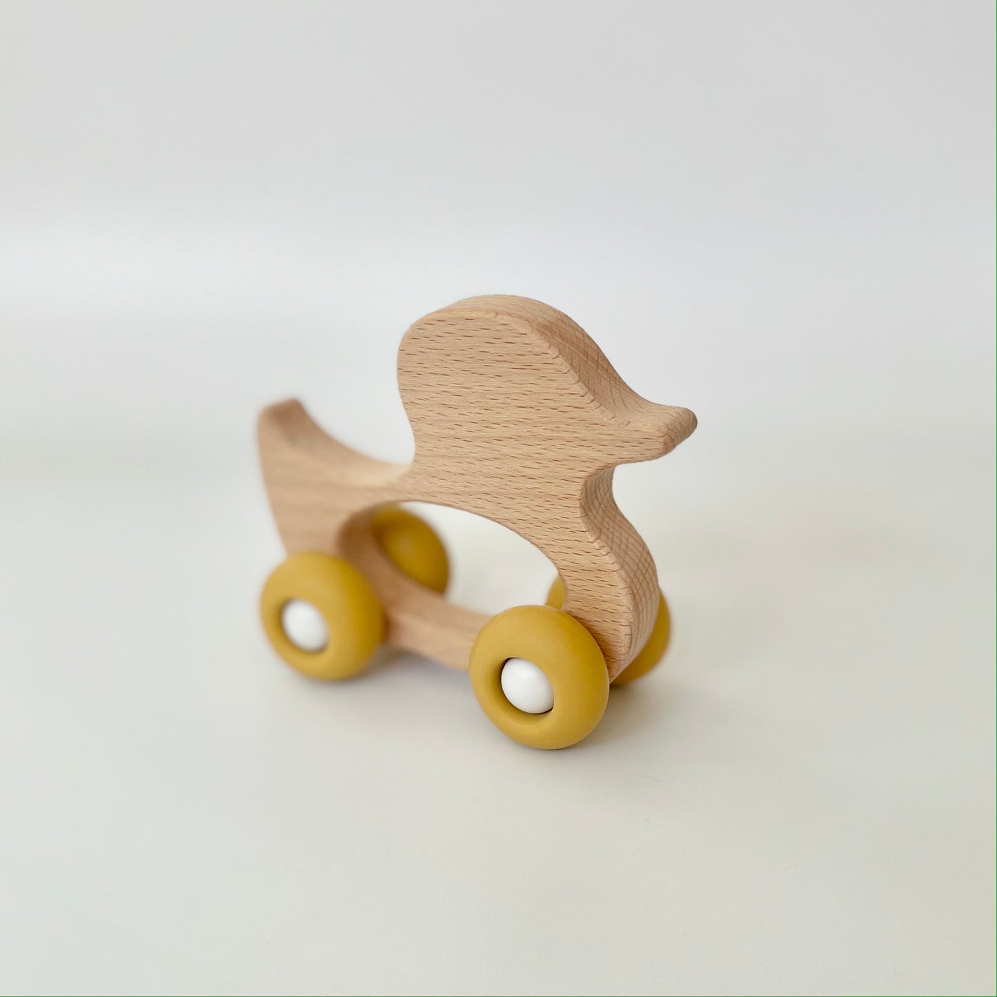 Wooden Duck with Wheels