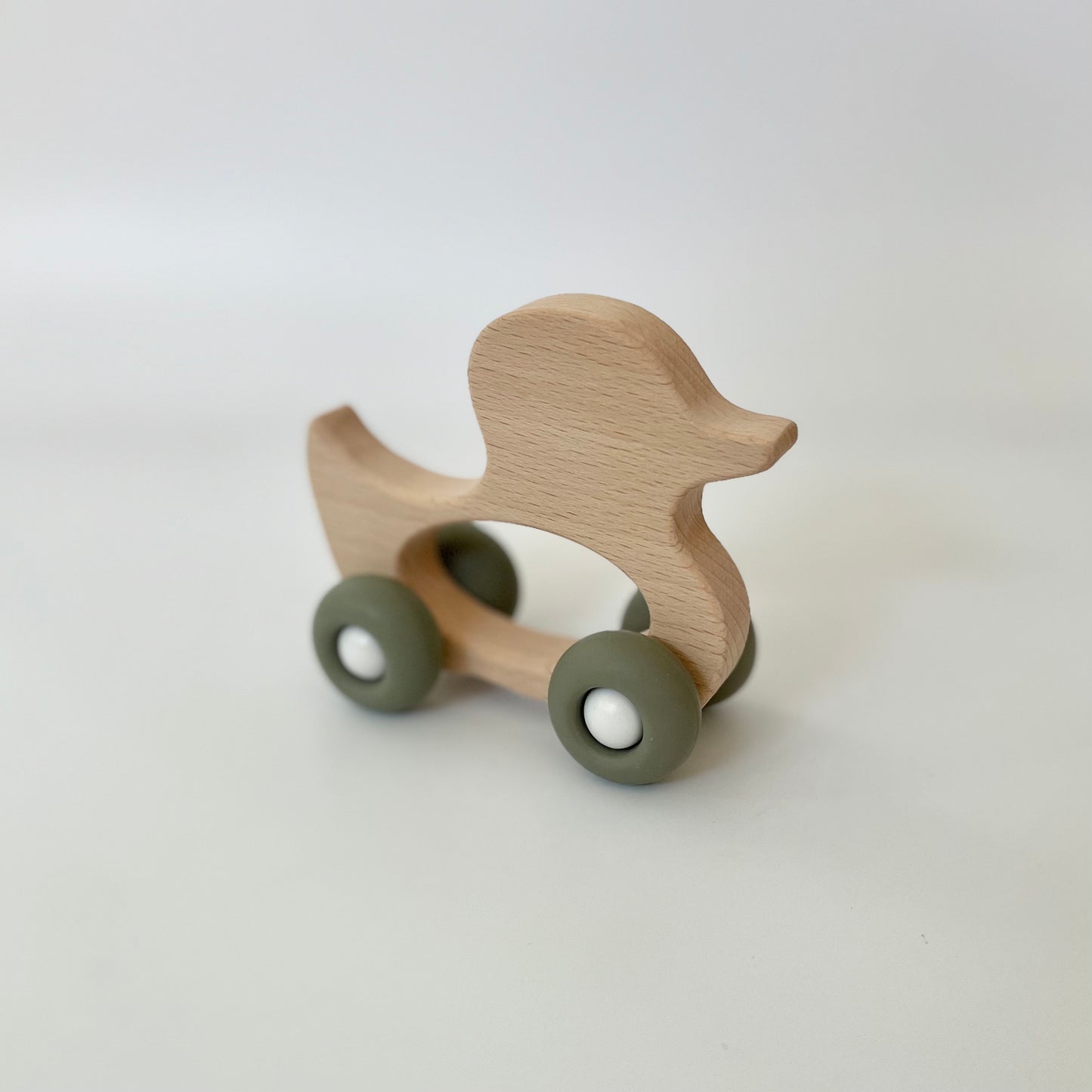 Wooden Duck with Wheels