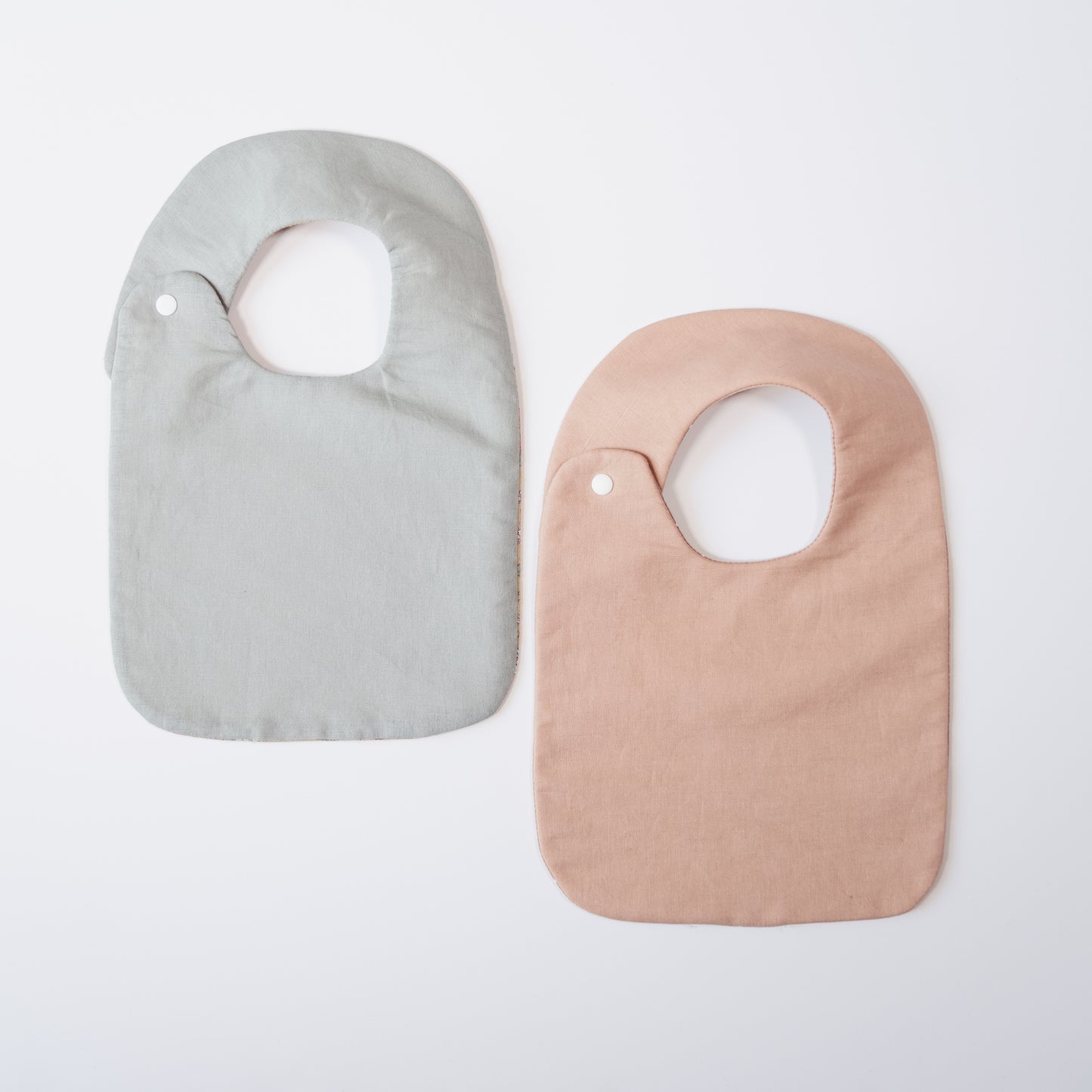 Floral/Polka Dot Reversible Bib Set