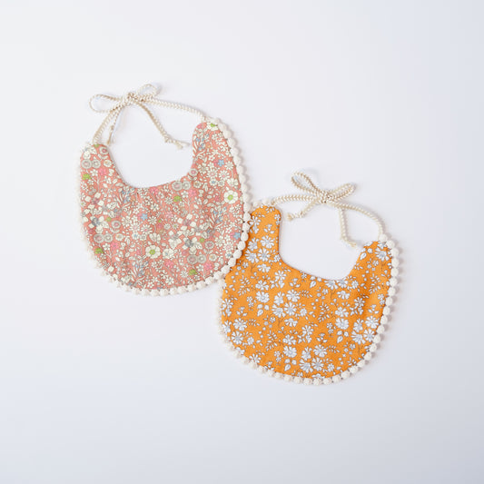 Lulu Reversible Floral Bib Set