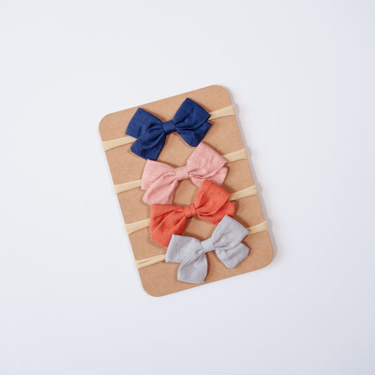 4 Pack of Linen Headbands