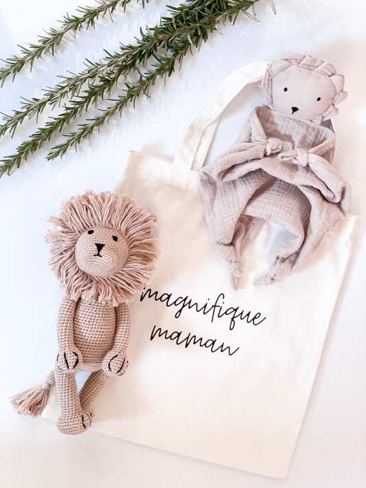 Lion Doll and Lovey Baby Bundle