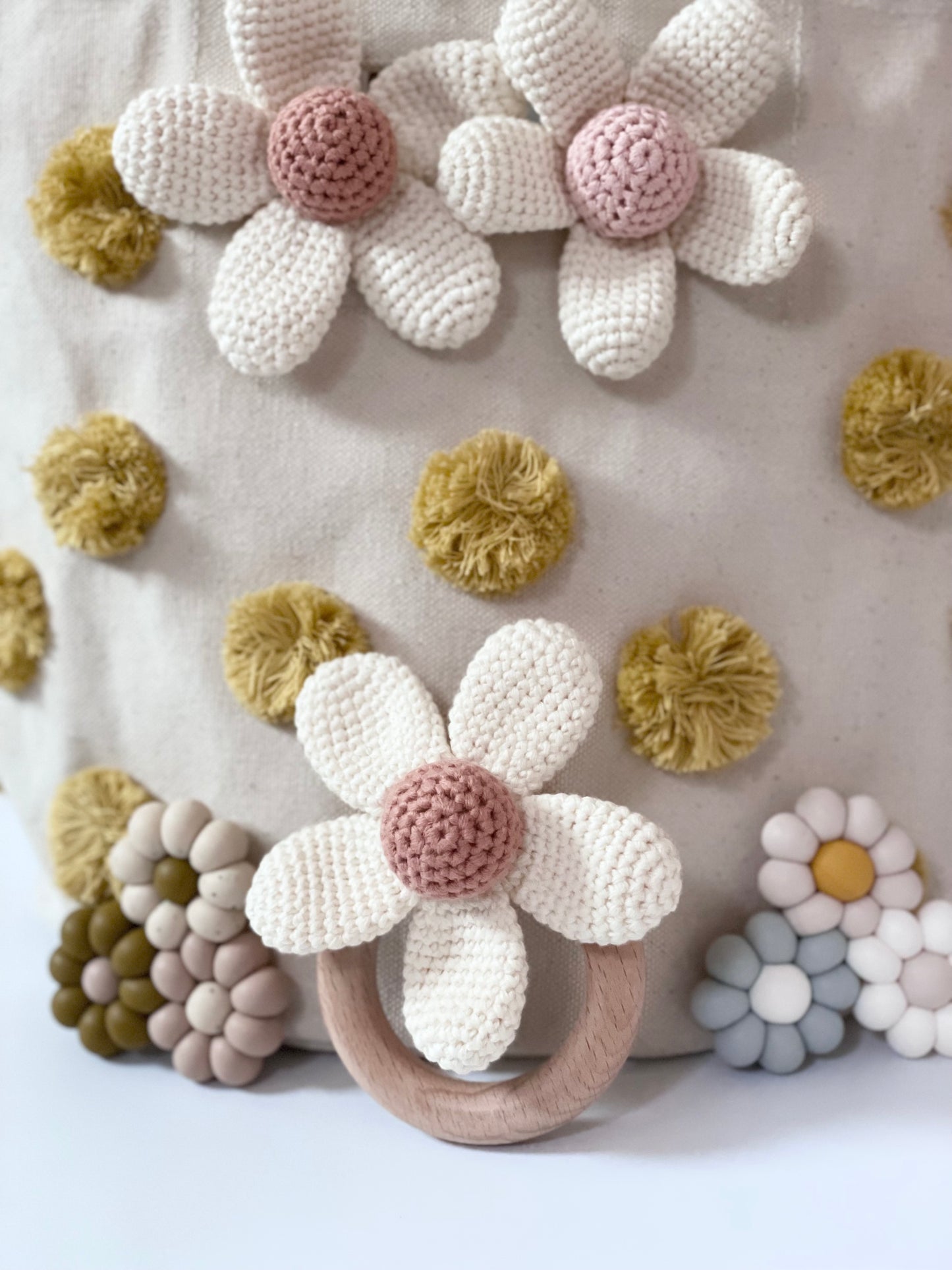 Daisy Crochet Rattle