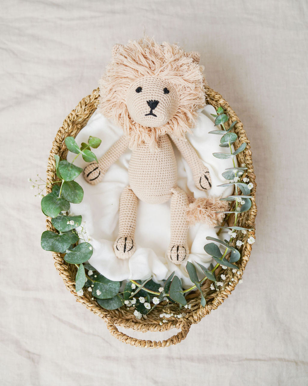 Lion Doll and Lovey Baby Bundle