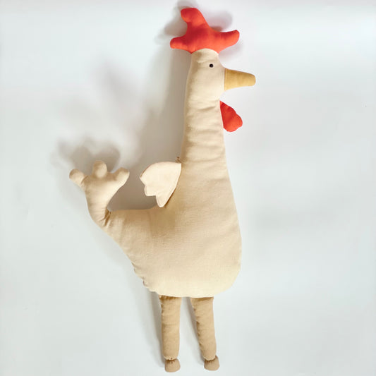 Linen Rooster Doll