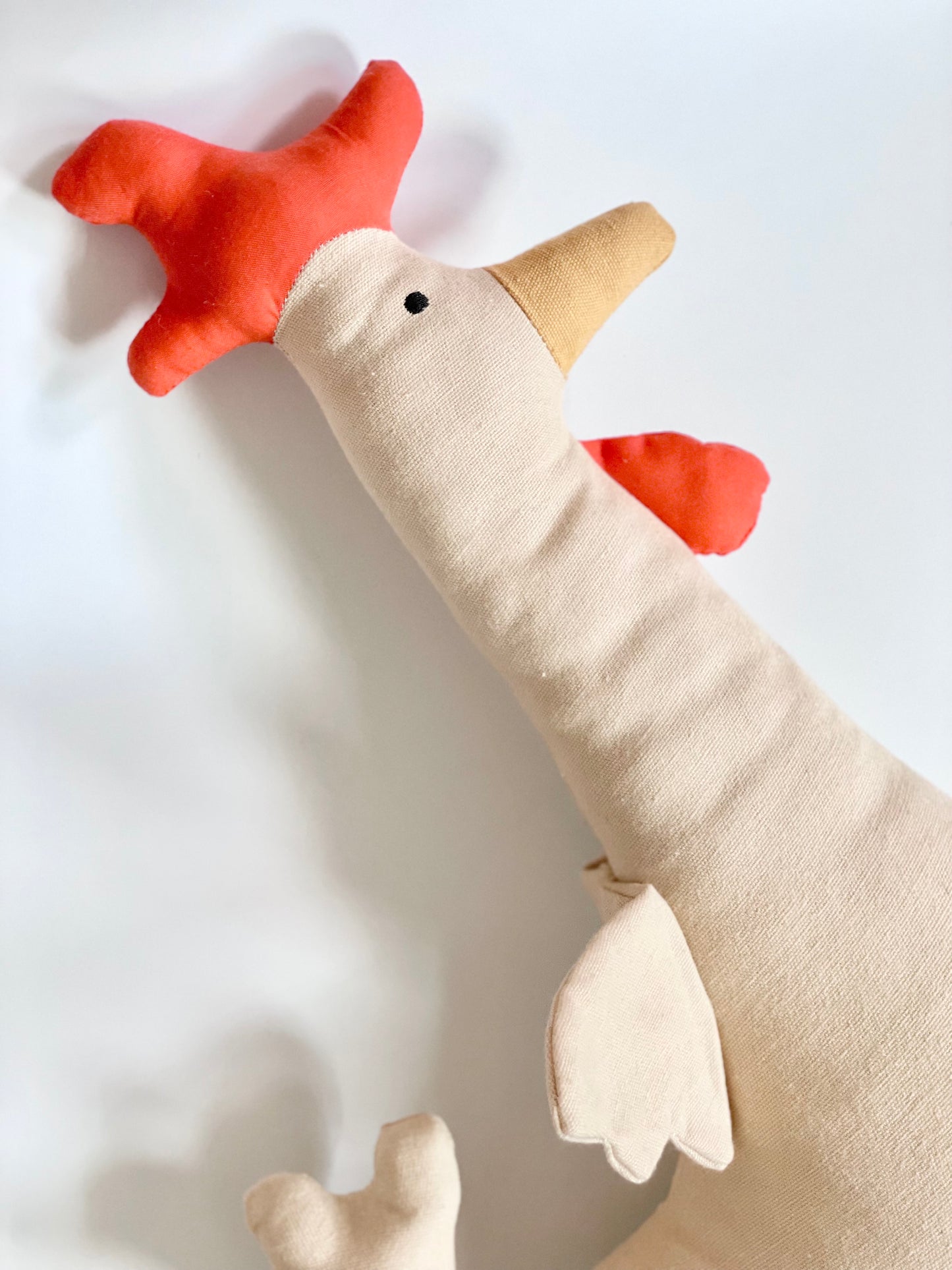 Linen Rooster Doll